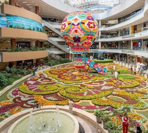 Tapete de Flores del Centro Comercial Santafé de Medellín
